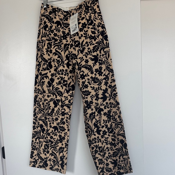 SOLD Sézane Martin Crop Trousers in Nora Print Size 38/6 - Picture 6 of 7